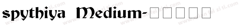 spythiya Medium字体转换